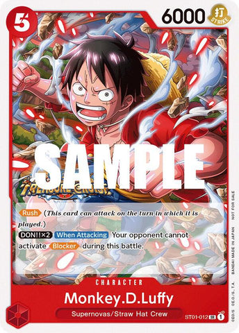 Monkey.D.Luffy [Tournament Pack Vol. 5] (One Piece Promotion Cards)(ST01-012)(SR)