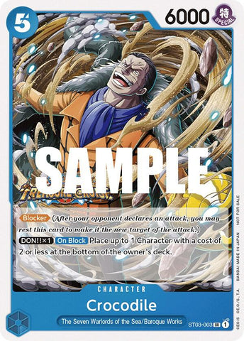 Crocodile [Tournament Pack Vol. 5] (One Piece Promotion Cards)(ST03-003)(SR)