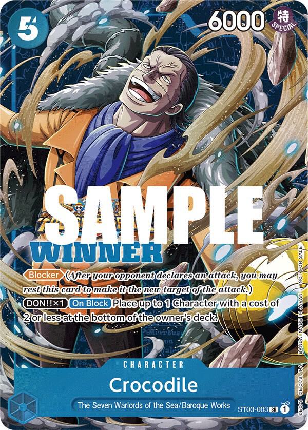 Crocodile [Winner Pack Vol. 5] [Foil] (One Piece Promotion Cards)(ST03-003)(SR)