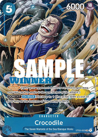 Crocodile [Winner Pack Vol. 5] [Foil] (One Piece Promotion Cards)(ST03-003)(SR)