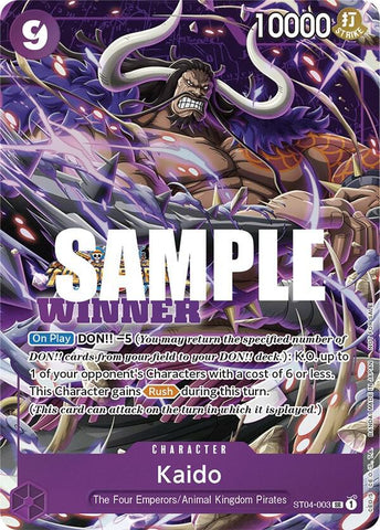 Kaido [Winner Pack Vol. 5] [Foil] (One Piece Promotion Cards)(ST04-003)(SR)
