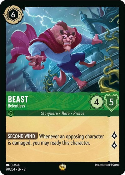 Beast - Relentless - Cold Foil (Rise of the Floodborn)(2-070/204)(L)