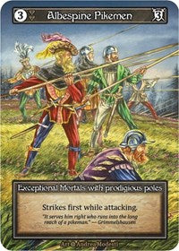 Albespine Pikemen - Foil (Alpha)(EX)