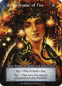 Avatar of Fire - Preconstructed Deck Version (Alpha)(EL)