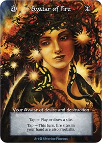 Avatar of Fire - Foil (Alpha)(EL)