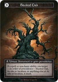 Blasted Oak - Foil (Alpha)(UQ)