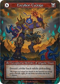 Escyllion Cyclops - Foil (Alpha)(EX)
