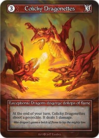 Colicky Dragonettes - Foil (Alpha)(EX)