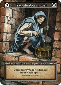 Tragedy Worrywart - Foil (Alpha)(EX)