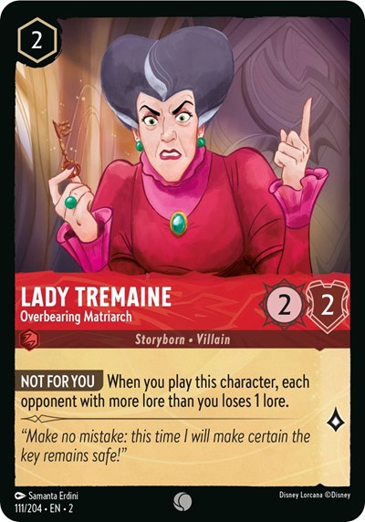 Lady Tremaine - Overbearing Matriarch - Cold Foil (Rise of the Floodborn)(2-111/204)(C)