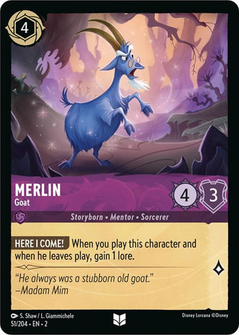 Merlin - Goat - Cold Foil (Rise of the Floodborn)(2-051/204)(U)