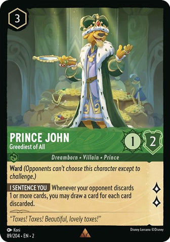 Prince John - Greediest of All (Rise of the Floodborn)(2-089/204)(R)