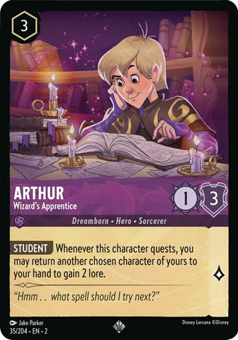 Arthur - Wizard's Apprentice (Rise of the Floodborn)(2-035/204)(SR)