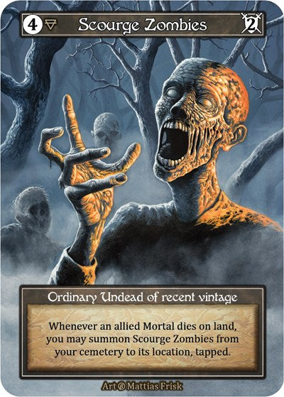 Scourge Zombies - Foil (Beta)(OR)