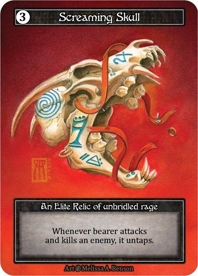Screaming Skull - Foil (Beta)(EL)