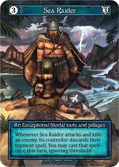 Sea Raider - Foil (Beta)(EX)