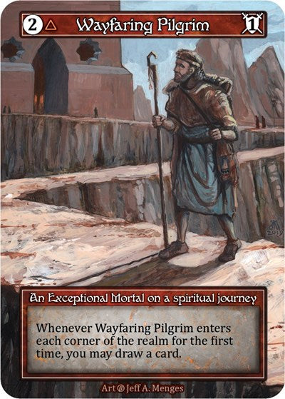 Wayfaring Pilgrim - Foil (Beta)(EX)