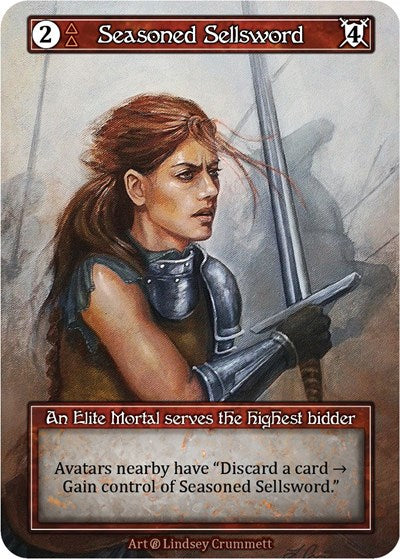 Seasoned Sellsword - Foil (Beta)(EL)
