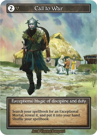 Call to War - Foil (Beta)(EX)