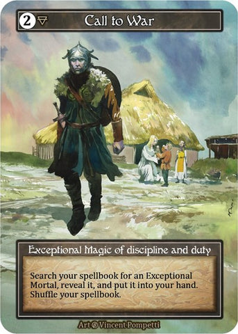 Call to War - Foil (Beta)(EX)
