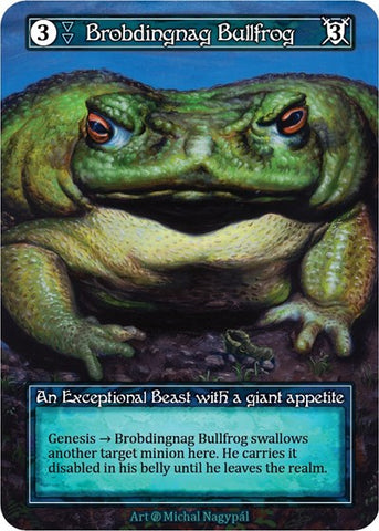 Brobdingnag Bullfrog - Foil (Beta)(EX)