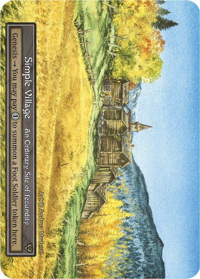 Simple Village - Foil (Beta)(OR)