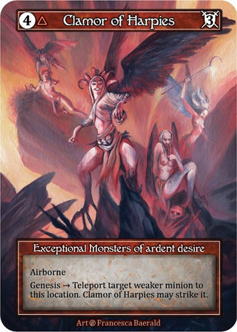 Clamor of Harpies - Foil (Beta)(EX)