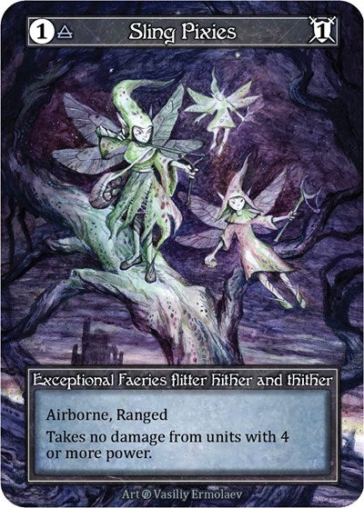 Sling Pixies - Foil (Beta)(EX)