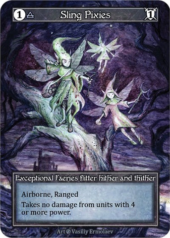 Sling Pixies - Foil (Beta)(EX)