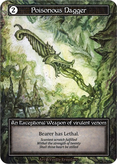 Poisonous Dagger - Foil (Beta)(EX)