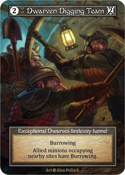 Dwarven Digging Team - Foil (Beta)(EX)
