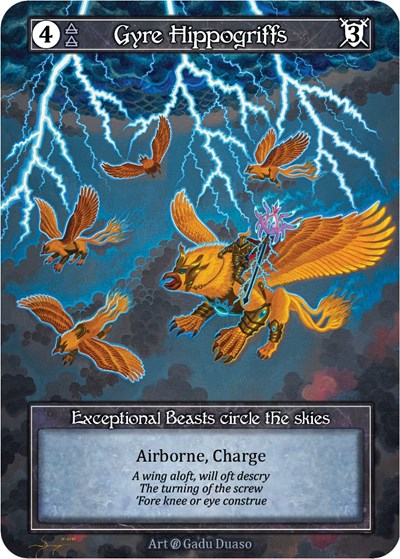 Gyre Hippogriffs - Foil (Beta)(EX)