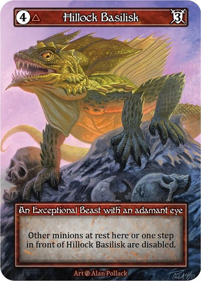 Hillock Basilisk - Foil (Beta)(EX)