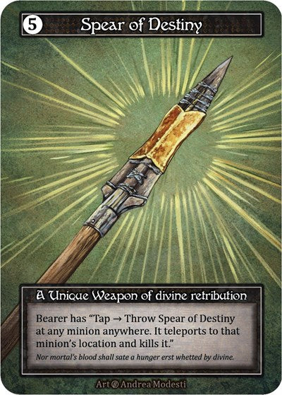 Spear of Destiny - Foil (Beta)(UN)