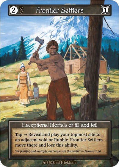 Frontier Settlers - Foil (Beta)(EX)