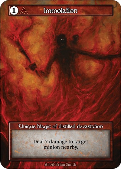 Immolation - Foil (Beta)(UN)