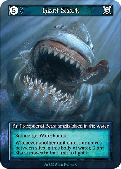Giant Shark - Foil (Beta)(EX)