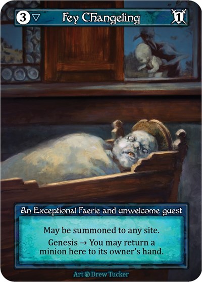 Fey Changeling - Foil (Beta)(EX)