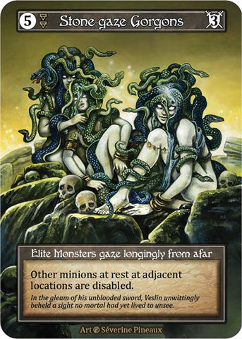 Stone-gaze Gorgons - Foil (Beta)(EL)