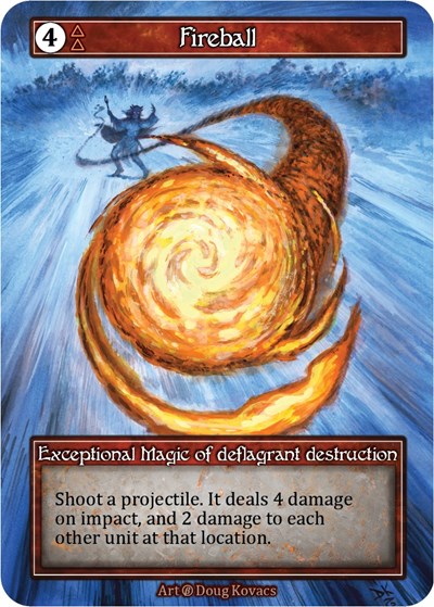Fireball - Foil (Beta)(EX)