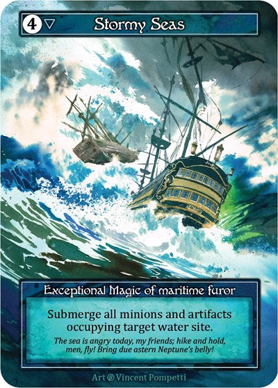 Stormy Seas - Foil (Beta)(EX)