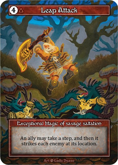Leap Attack - Foil (Beta)(EX)