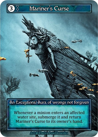 Mariner's Curse - Foil (Beta)(EX)