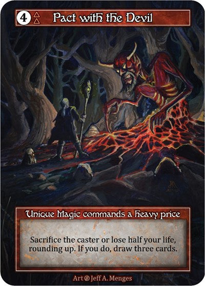 Pact with the Devil - Foil (Beta)(UN)