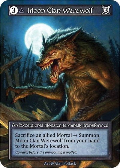 Moon Clan Werewolf - Foil (Beta)(EX)