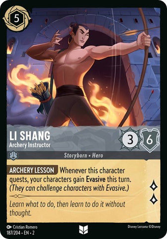 Li Shang - Archery Instructor (Rise of the Floodborn)(2-187/204)(U)