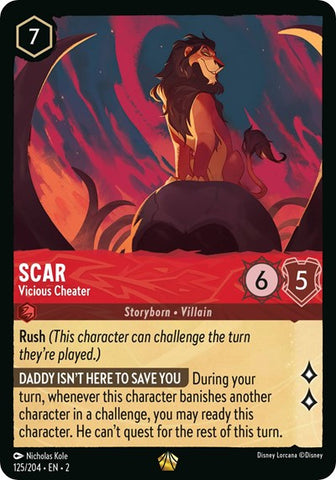 Scar - Vicious Cheater - Cold Foil (Rise of the Floodborn)(2-125/204)(L)