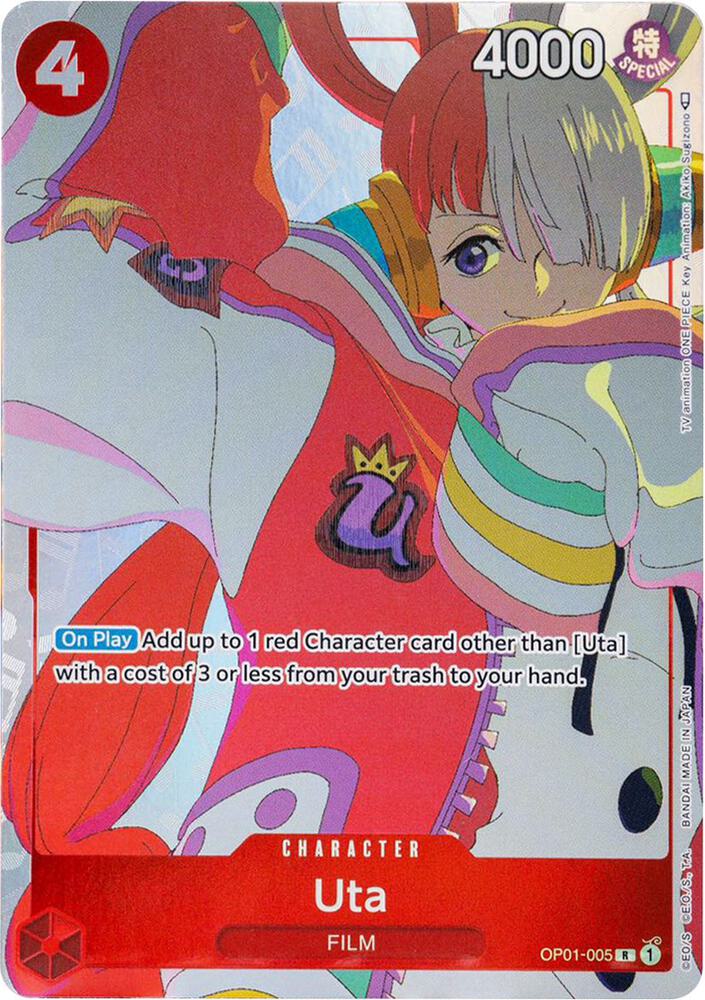 Uta [Gift Collection 2023] [Foil] (One Piece Promotion Cards)(OP01-005)(R)