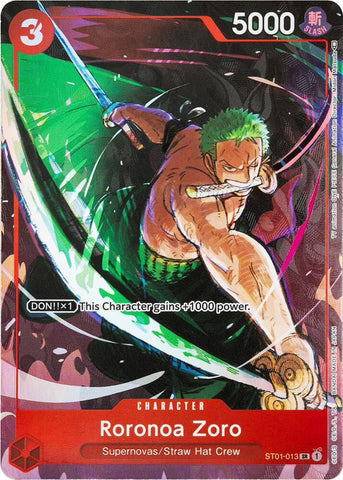 Roronoa Zoro [Gift Collection 2023] [Foil] (One Piece Promotion Cards)(ST01-013)(SR)