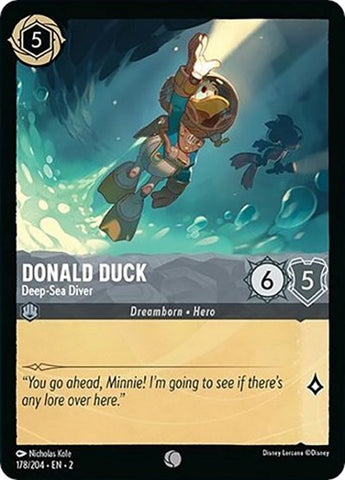 Donald Duck - Deep-Sea Diver - Cold Foil (Rise of the Floodborn)(2-178/204)(C)